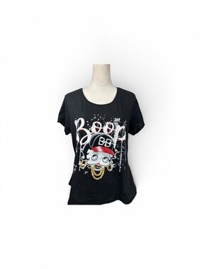 NWT Betty Boop Black and White Crewneck Tee size XL
